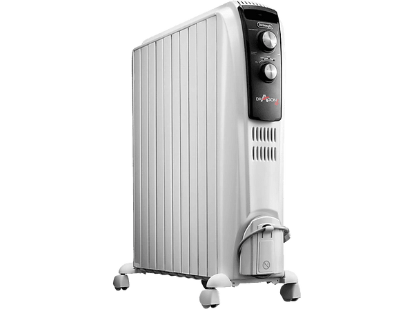Radiador - De'Longhi Dragon 4 TRDX41025E, 2500 W, 75 m³, 3 niveles, Diseñado en cerámica, Función ECO, Blanco