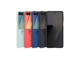 Funda -  Samsung, Para Samsung Galaxy Z Flip7, De Silicona con anillo, Azul