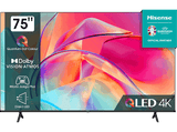 TV QLED 75 - Hisense 75E7KQ, UHD 4K, Quantum Dot Colour, Dolby Vision & Atmos, Modo Juego, Airplay, Negro