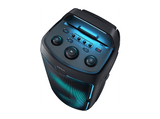 Altavoz de gran potencia - Samsung MX-ST50F/ZF, Portátil para fiestas, Asa de transporte y ruedas, Iluminación personalizable, Aut 18h, 240 W, Negro