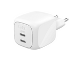 Cargador de pared - Belkin BBC027kqWH-MR, Universal, 2x USB-C, 50 W, Blanco