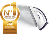 Centro de planchado - Philips GC6720/30, 2400 W, 300 g/min, 5.2 bar, Suela de cerámica, Blanco y Morado
