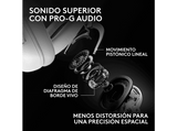 Auriculares gaming - Logitech G Pro X3 Lightspeed, Inalámbrico, BT-USB, Micrófono, Ecualizador, Personalizable, Transductores 50mm, PC-Mac-PS5, Blanco