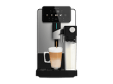 Cafetera superautomática - Cecotec Cremmaet Latte, 19 bar, 1300W, Depósito de leche 400ml, Depósito de agua 1.1L, Display táctil, Molinillo, Negro