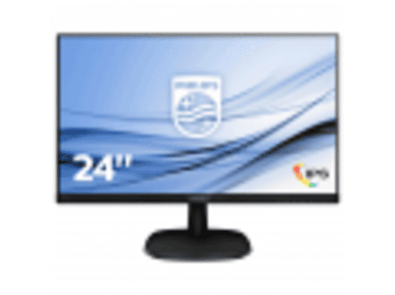 Monitor - Philips, 243V7QDSB/24, 24, LED, IPS, 4 ms, Borde estrecho, HDMI, DVI, VGA, 16:9, Negro