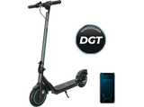 Patinete eléctrico - Cecotec Bongo D20E Connected, Potencia máxima 500W, Potencia nominal 250W, 100 kg, 5200mAh, Vel.20 km/h con conexión a App, Negro