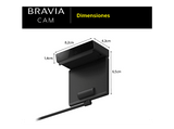 Cámara - Sony Bravia Cam CMU-BC1, Accesorio de TV para Bravia TV, Web Cam X1, Con conexión USB, Negro
