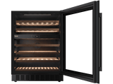 Vinoteca - Teka RVU 20046 GBK, Cíclico, 46 Botellas, 6 Estantes, Puerta Reversible, Iluminación interior, Negro