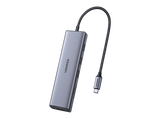 Hub - Ugreen UGR15600, 1x USB-C, 3x USB-A, 1x RJ45, 1x HDMI, 1x VGA, 1x SD, 1x TF Card, Plata