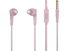 Auriculares de botón - Vieta Pro VHP-BC099LP, De botón, Con cable, Micrófono, Mini Jack, Rosa