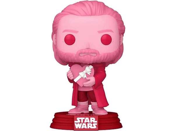 Figura Funko Pop! - Star Wars: Obi-Wan Kenobi (Edición San Valentín),  Vinilo, 9 cm