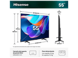 TV LED 55 - Hisense 55A6S, UHD 4K, Escalador 4K IA, Control por voz, Smooth Motion IA, Negro