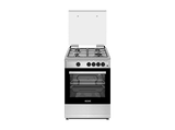 Cocina a gas - KOENIC KFC 2421-4, 4 Zonas, Horno, Gas Butano, Libre instalación, Plata