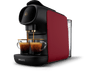 Cafetera de cápsulas - Philips LM9012/50 L'OR, 1450W, 19 bar, 0.80 l,  Función 2 tazas, Sistema antigoteo, Rojo
