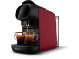 Cafetera de cápsulas - Philips LM9012/50 L'OR, 1450W, 19 bar, 0.80 l,  Función 2 tazas, Sistema antigoteo, Rojo