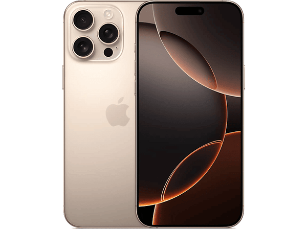 Apple iPhone 16 Pro Max, Titanio Desierto, 256 GB, 5G, 6.9 " OLED Super Retina XDR, Chip A18 Pro, iOS