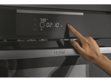 Horno microondas - Haier Series 4 HOR45C5FT, Integrable, Grill, Digital, 3350W, 5 niveles, 44l, Negro