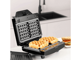Sandwichera - Taurus Miami Legend Ver II, 3 placas desmontables e intercambiables: sándwich, grill y gofre, Antiadherente, 900 W, Plateado