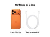 Apple iPhone 17 Pro Max, Naranja cósmico, 512 GB, 5G, 6.9  OLED Super Retina XDR, Chip A19 Pro, iOS