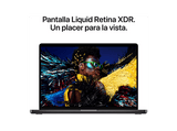 Apple MacBook Pro (2026) 16.2 Liquid Retina XDR, Chip M5 Max Apple, CPU 18 núcleos, GPU 32 núcleos, 36GB RAM, 2TB SSD, Negro espacial, Sin cargador