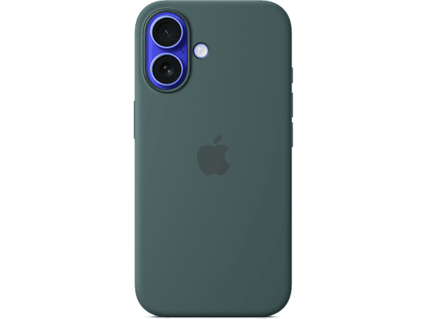 Apple Funda de silicona con MagSafe para iPhone 16, Verde lago