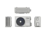 Aire acondicionado Split 1 x 1 - Beko BEHPP 120/BEHPP 121, WiFi, Función Deshumidificar, Turbo, Blanco