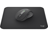 Ratón inalámbrico - Logitech Signature M650 + Alfombrilla,  Clics silenciosos, Botones personalizables, Bluetooth-USB, PC-Mac, Pilas 2 años, Negro