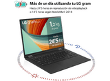 Convertible 2 en 1 - LG 14T90R-G.AA75B, 14 WUXGA, Intel® Evo™ Core™ i7-1360P, 16GB RAM, 512GB, Windows 11 Home, Negro