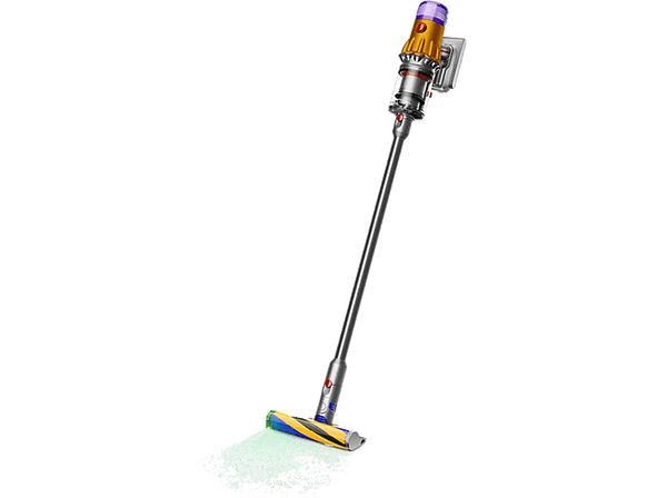 Aspirador escoba - Dyson v12 Detect Slim Absolute, Potencia 150 W, Inteligente y Ligero, 60 min, Pantalla LCD, Tecnología Láser