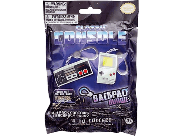 Llavero - Magicbox Nintendo Console Backpack Buddies, 8 modelos diferentes, Modelo Aleatorio