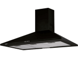 Campana decorativa - Cata Omega 900 BK/M, 3 Velocidades, 645 m³/h, 90 cm, Negro