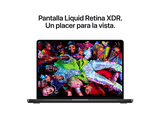 Apple MacBook Pro (2026) 14.2 Liquid Retina XDR, Chip M5 Pro Apple, CPU 15 núcleos, GPU 16 núcleos, 24GB RAM, 1TB SSD, Negro espacial, Sin cargador