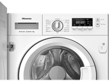 Lavadora integrable - Hisense WF3M841BWIES, 8 kg, 1400 rpm, 15 programas, Secado Allergy Care, Clase A, Blanco