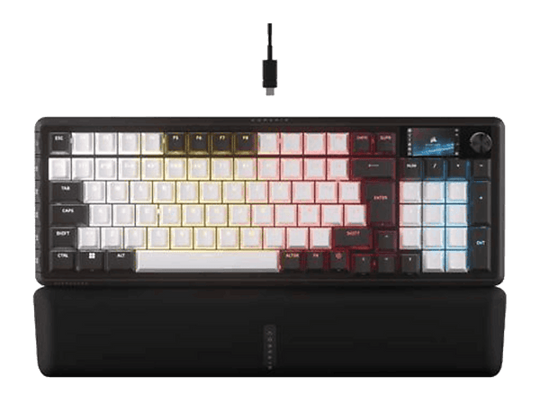 Teclado gaming - Corsair Vanguard 96-MLX Plasma, Mecánico, USB tipo A a C, Negro