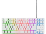 Pack gaming - Trust GXT 794W 3 en 1, USB, LED RGB, 4800 DPI, Ratón + Teclado + Alfombrilla, Blanco