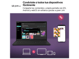 Portátil - LG Gram 16U55U-G.AU85BN, 16 WUXGA Copilot+ PC, AMD Ryzen™ AI 7 445 50 TOPS, 32GB RAM, 512 GB SSD, Windows 11 Home, Sin cargador