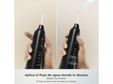 Irrigador - Cecotec ToothCare 6000 Jet Liberty, 180 ml, 5 modos, 30-80 PSI, IPX7, Autonomía hasta 30 días, Negro