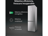 Frigorífico combi - Haier HDPW7620ANPK 2D 60 Series 7 Pro, No Frost, 205 cm, 409 l, Motor Inverter, Daylight, Inox