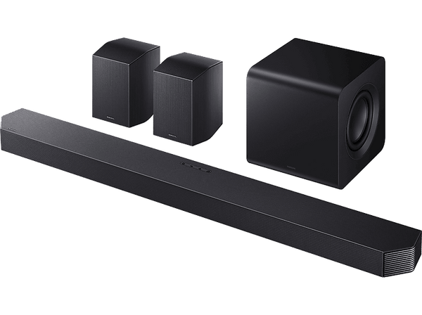 Barra de sonido - Samsung HW-Q930F/ZF, Bluetooth, 580 W, Subwoofer y Dolby Atmos inalámbrico, 9.1.4 canales, WiFiTitan Black