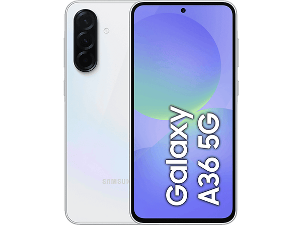 Móvil - Samsung Galaxy A36 5G, Blanco, 128 GB, 6 GB RAM, 6.7"  FHD+ Super AMOLED, Qualcomm Snapdragon 6 Gen 3, 5000 mAh, Android 15