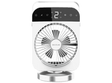 Ventilador de sobremesa - Cecotec EnergySilence 600 DeskChill Smart Rotate Ice, 300 ml, 4 velocidades, Oscilación, AutoOff, Blanco