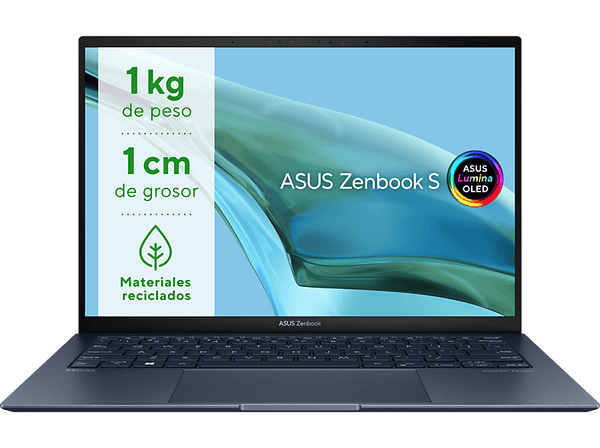 Portátil - ASUS ZenBook S 13 OLED UX5304VA-NQ172W, 13.3" WQXGA+, Intel® Core™ i7-1355U, 16GB RAM, 1TB SSD, Iris® Xe, Windows 11 Home