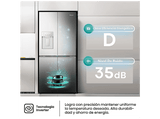 Frigorífico americano - Hisense RQ5P470SYID, Total No Frost, 178.5 cm, 483 l, Wi-Fi, Inverter, Inox