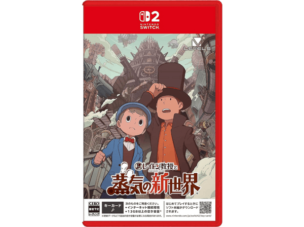 Nintendo Switch 2 Professor Layton and the New World of Steam (Game Key Card) Multi-Language (Incluye español), Imp Japón