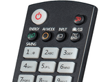 Mando a distancia - Hama 00221061, Compatible con LG, 52 botones, Funciona con pilas AAA, Negro