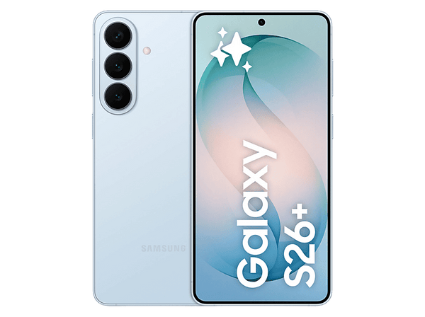 Móvil - Samsung Galaxy S26+, Azul Cielo, 512 GB, 12 GB RAM, 6.7" QHD+, Exynos 2600, 4900 mAh, Android 16