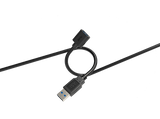 Cable USB - ISY IUC-1025, USB 3.0, USB-A a USB-A, 1.5m, 5 Gbps, Negro