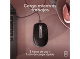 Ratón inalámbrico - Logitech MX Anywhere 3S para Mac, Bluetooth, 8000 DPI, Multidispositivo, Carga rápida, Botones personalizables, Negro