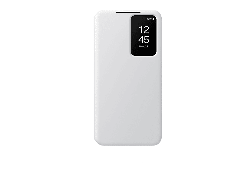 Funda - Samsung, Para Galaxy S24 Plus, Tapa de libro, Smart Clear View Wallet, Blanco