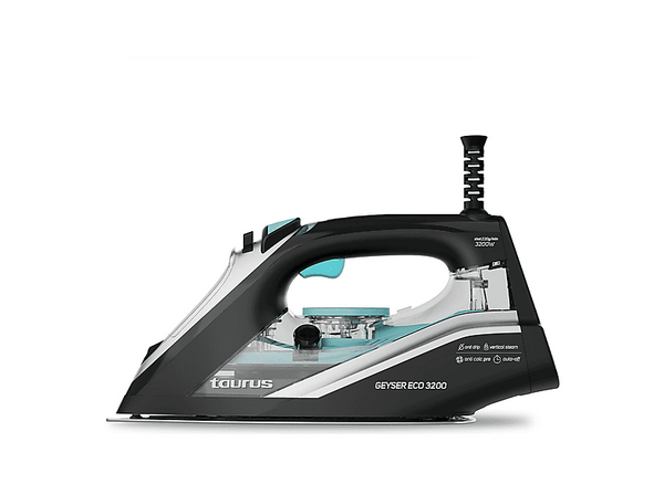 Plancha de vapor - Taurus Atlantis 3100 Digital Pump, Tecnología Ultra X-Slide Bisel, Apagado automático, 3100 W, Pantalla digital, 350 ml, Azul